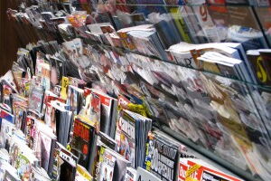 gedruckte Zeitschriftenvielfalt - klassische bezahlte Inhalte